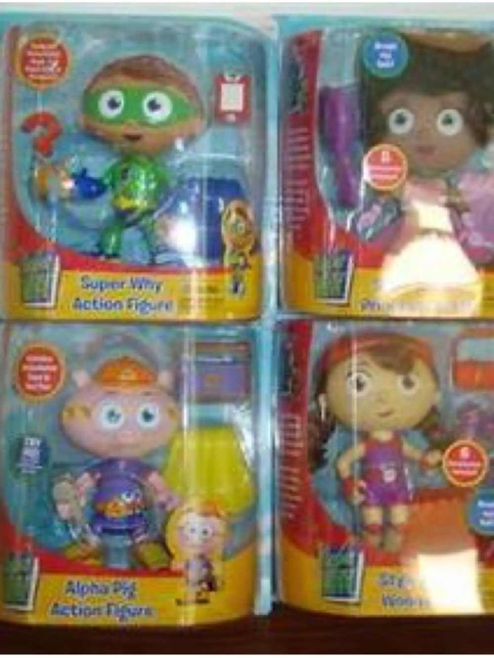 Super Why! Kids Action Figure Toy Set - Multicolor Characters